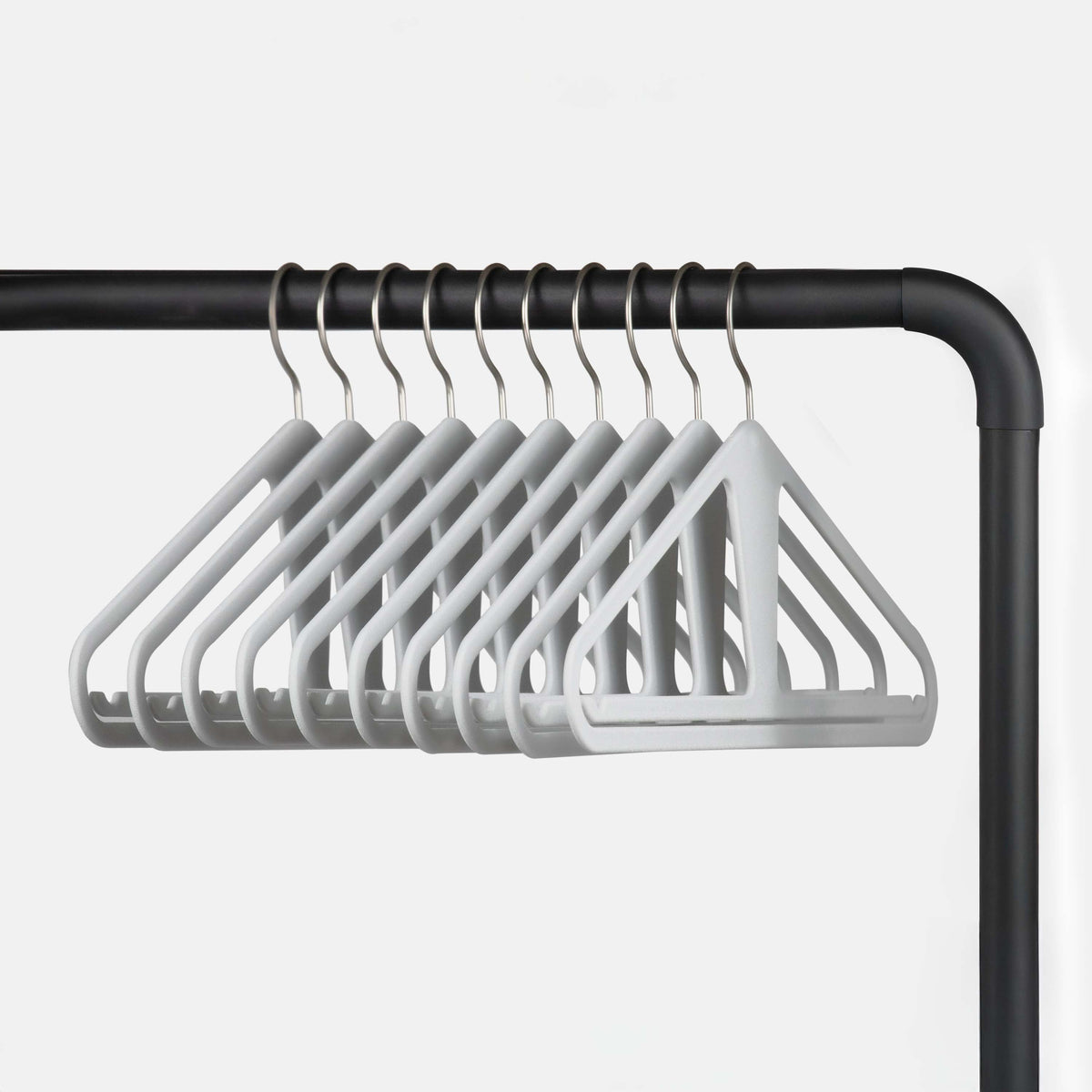 Kangaroo Slim Oatmilk — ten hangers on a rail
