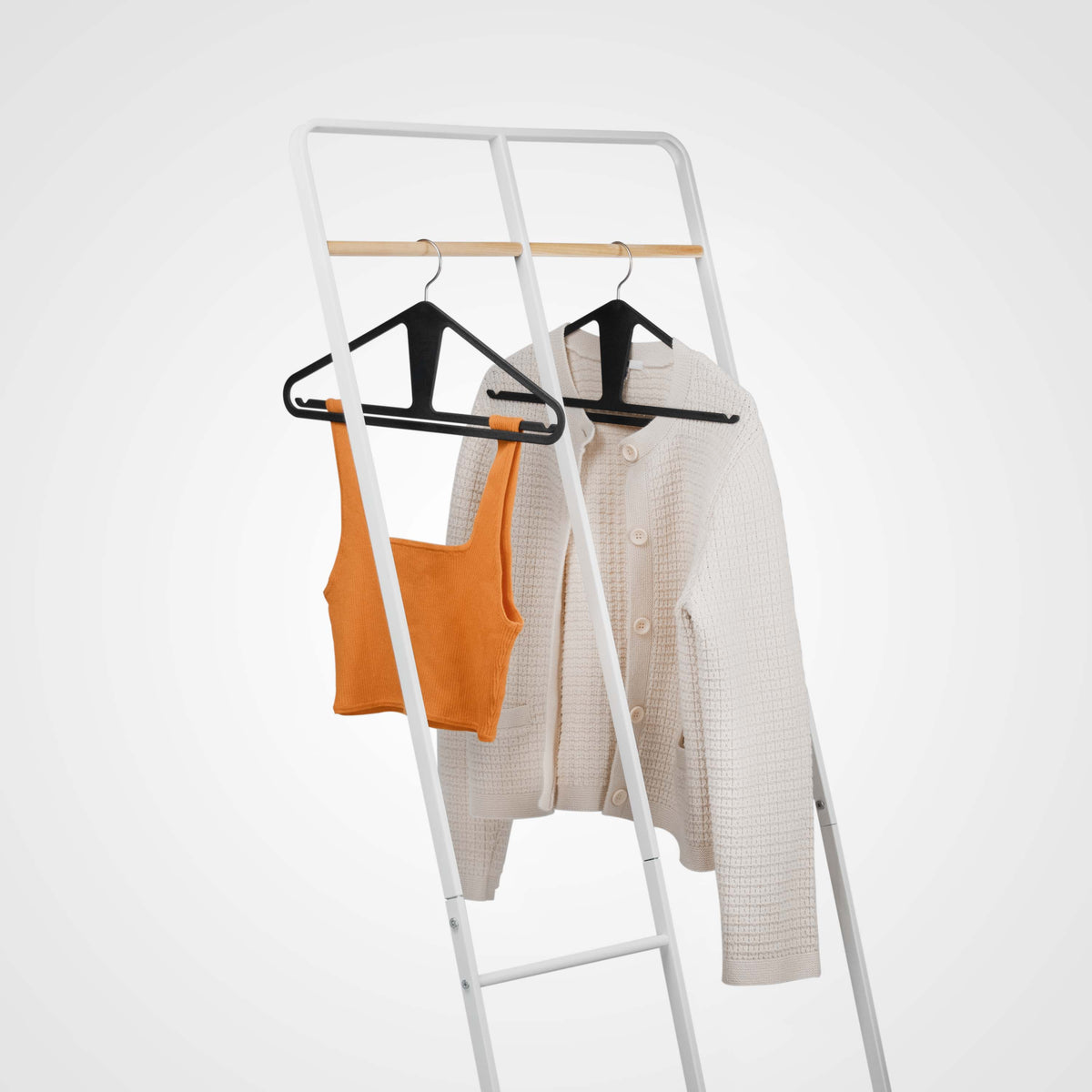Kangaroo Slim Charcoal — garment rack lifestyle